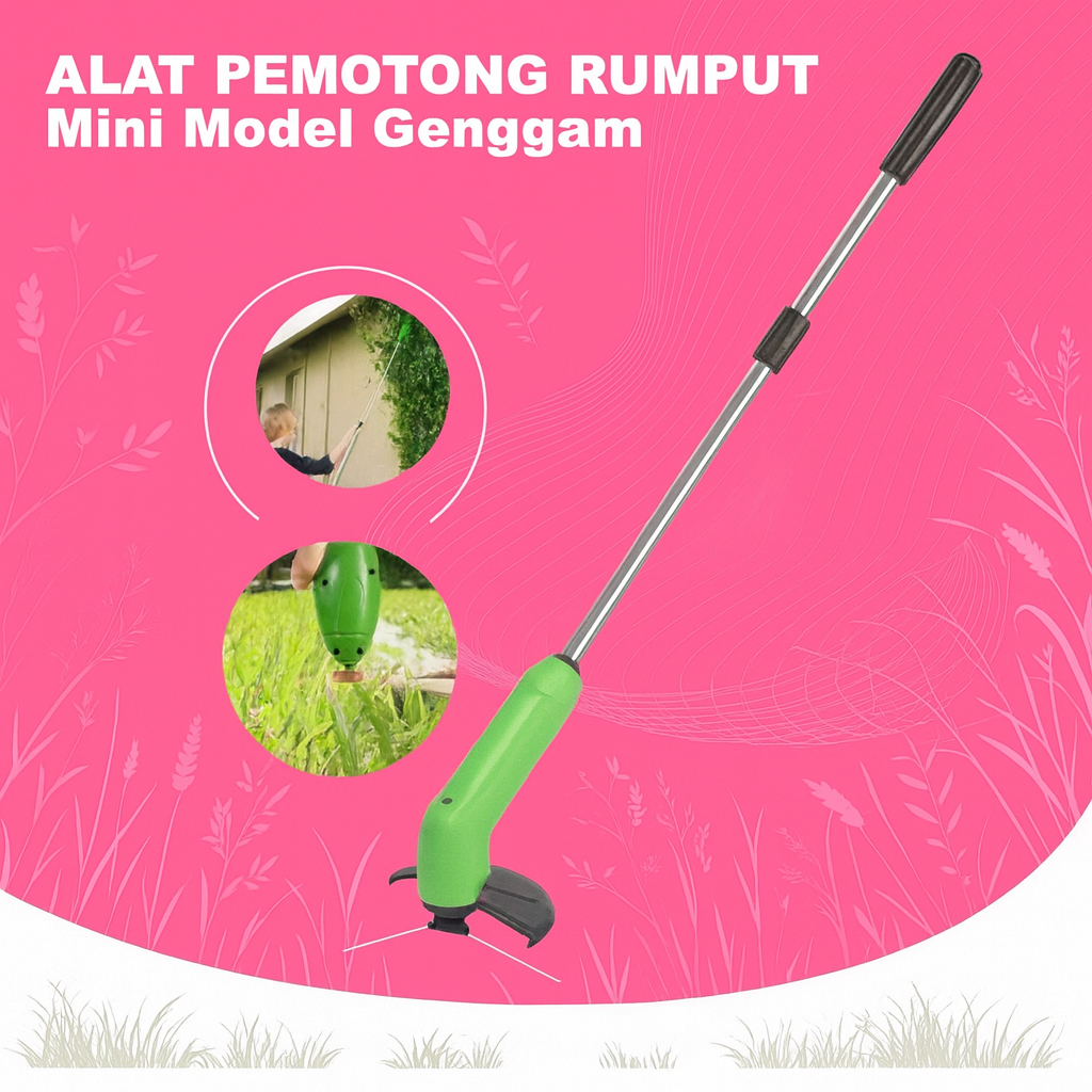 Alat Peralatan Mesin Pemotong Potong Pemangkas Pangkas Rumput Taman Listrik Portable Mini Zip Trimme