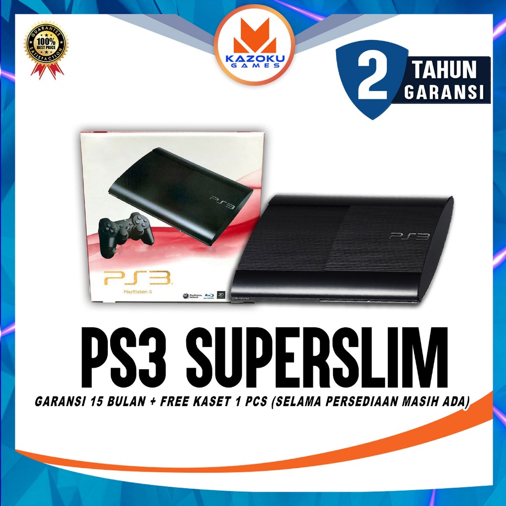 PS3 PS 3 SONY PLAYSTATION 3 SUPER SLIM SS 250-1TB FULL GAME GRADE A