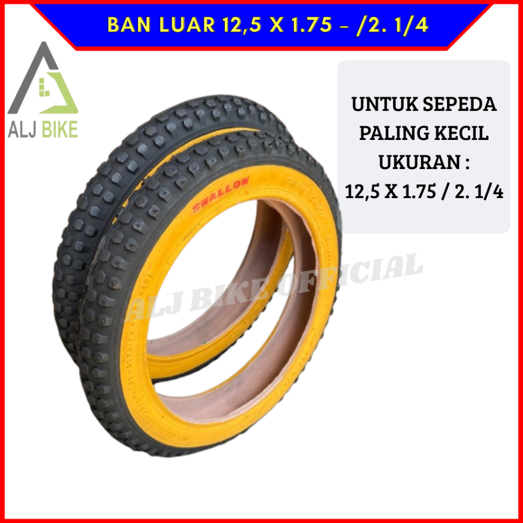 Ban Luar Sepeda Anak Ukuran 12.5 x 1.75