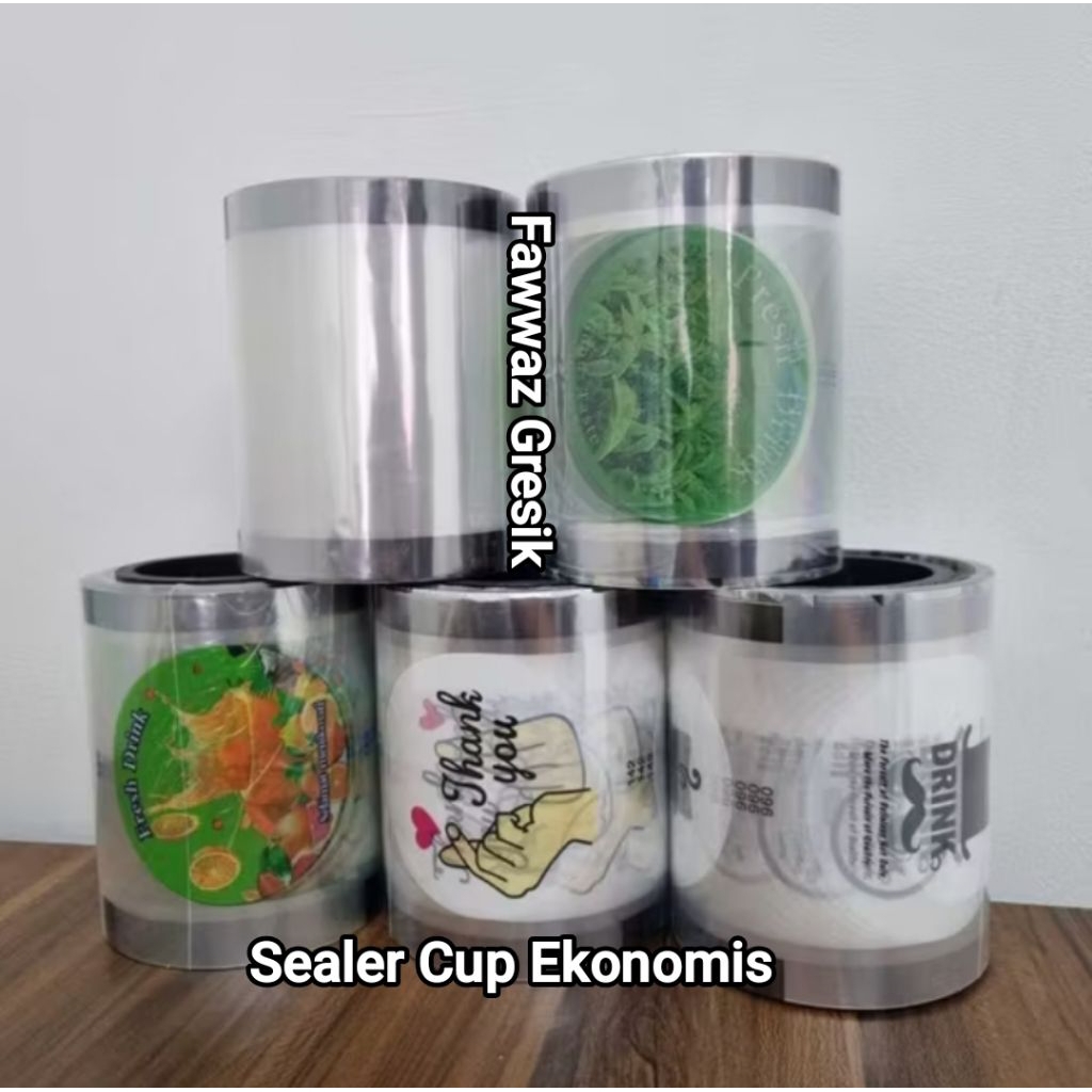Sealer Cup Plastik / Seal Lid Segel Gelas Plastik Tutup Minuman Press Seal Cup / Sealer Cup / Cup se