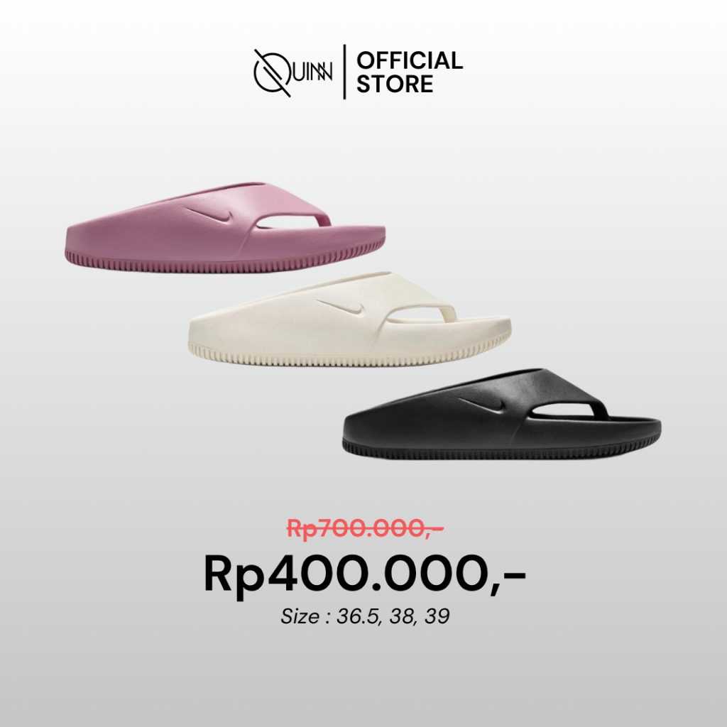 Nike Calm Flip Flop Sandals BNWB / Sendal Slide Slip On Wanita Women