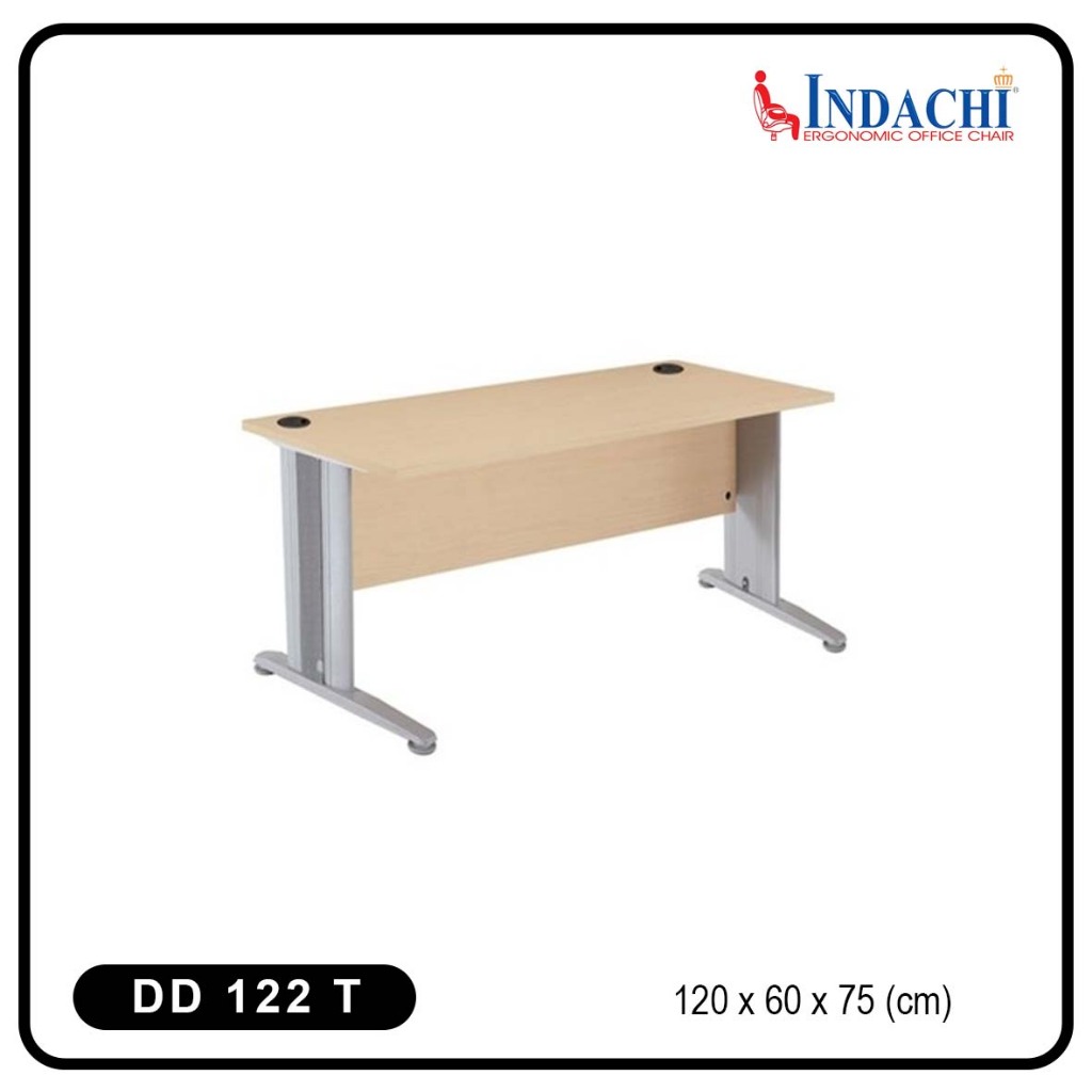 Meja Kantor 1 Biro Tanpa Laci INDACHI DD 122 T