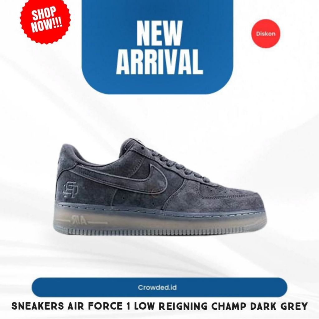 (CROWDED) Sneakers Air Force 1 Low Reigning Champ Dark Grey