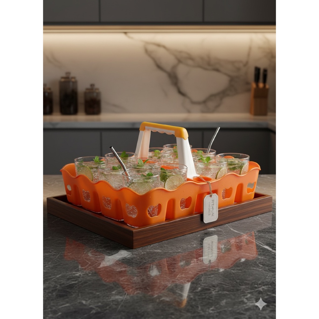 Tempat Air Mineral  Aqua Gelas Plastik Serbaguna / Jinjingan Air Mineral