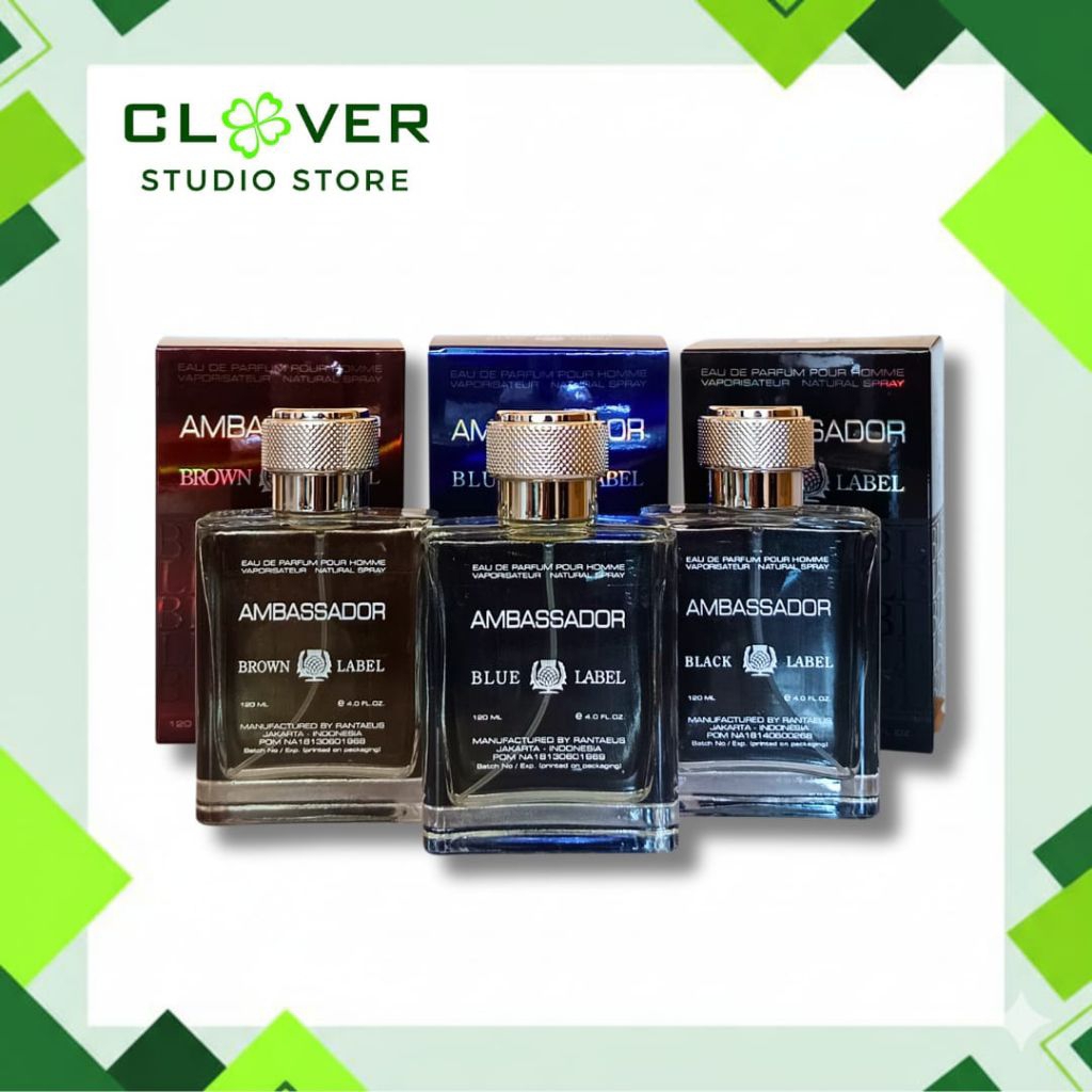 AMBASSADOR PARFUM EDP BLACK / BLUE / BROWN LABEL 120ml