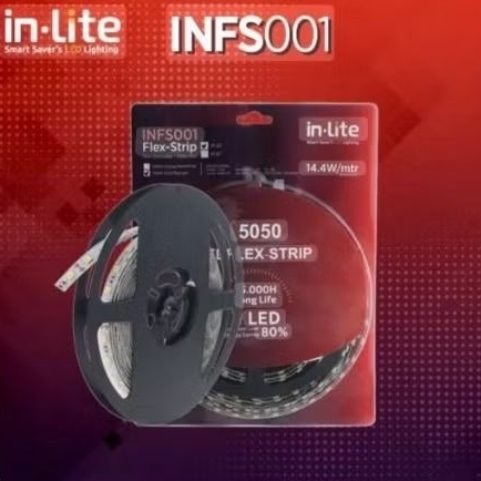 InLite LED Strip IP20 5050 12v 5m Putih | InLite INFS001 LED Strip