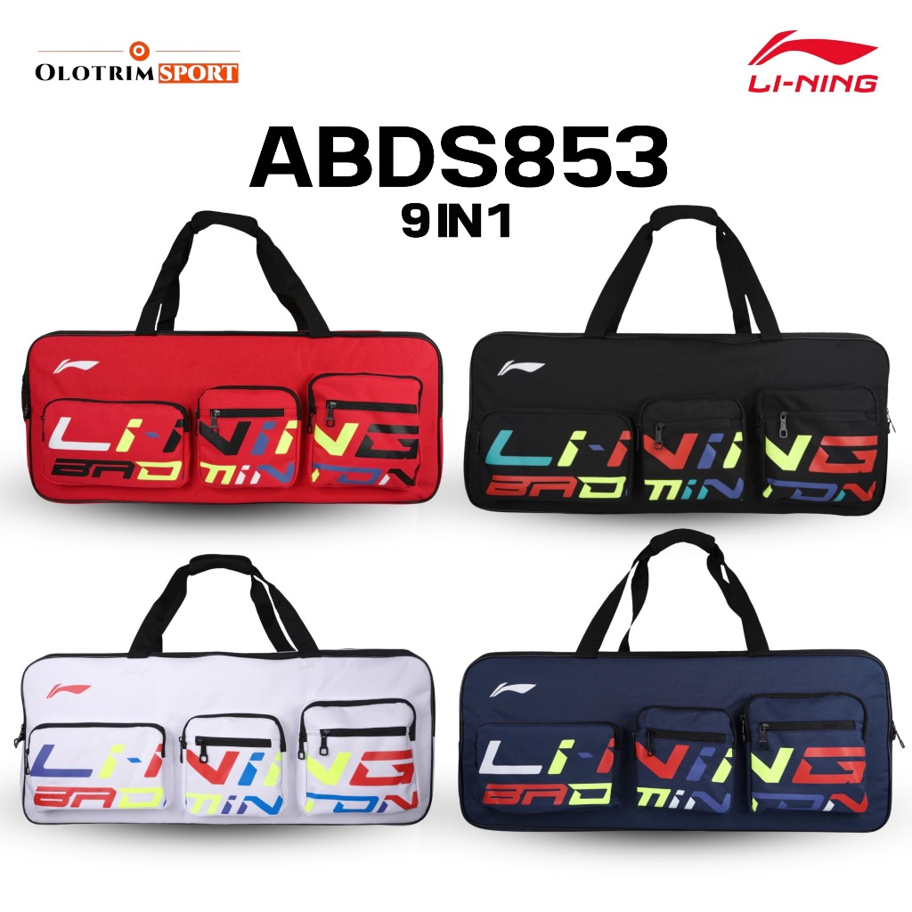 Tas Badminton LINING ABDS853 SQUARE PETAK ABDS 853 Original