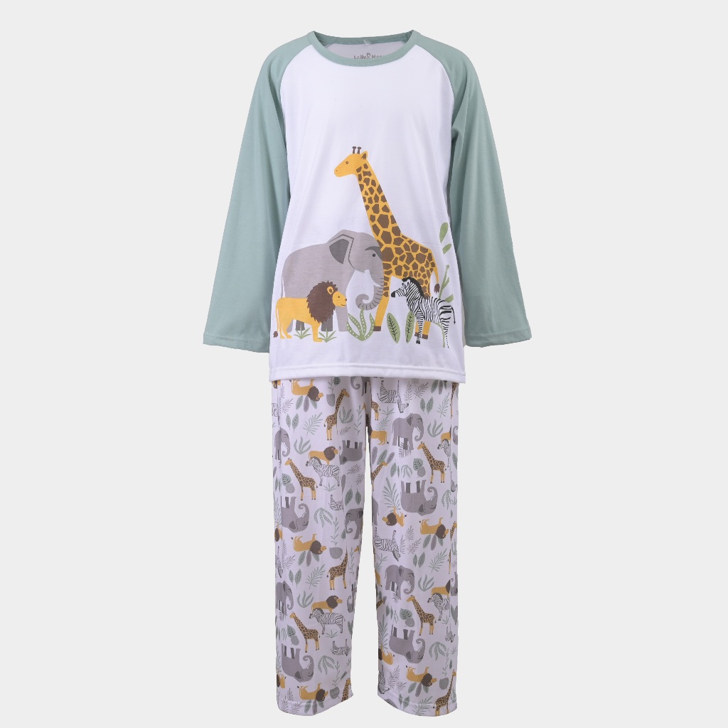 Rambla - Lolly & Noe Piyama Anak Jungle Kingdom Lengan Panjang