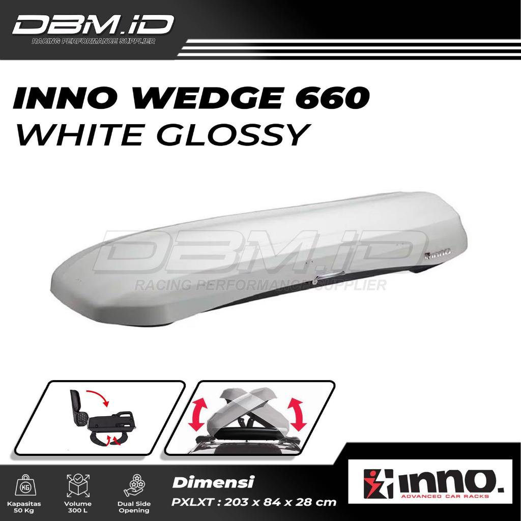 Inno Roof Box Inno Wedge 660 White Glossy Japan Model Thule Motion XT Alpine Slim