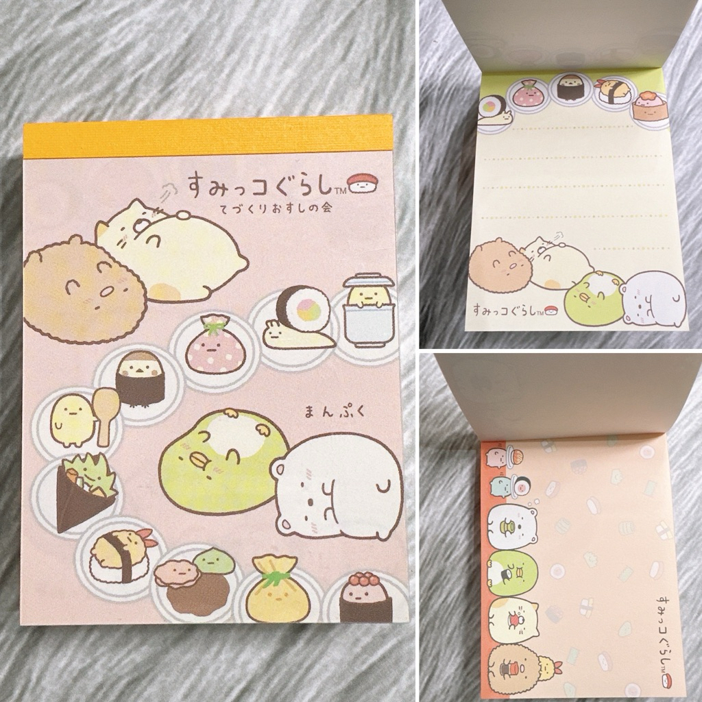MEMOPAD JAPAN MINI MEMO PAD SUMIKKO GURASHI IMPROT SANX PANDA OJIPAN