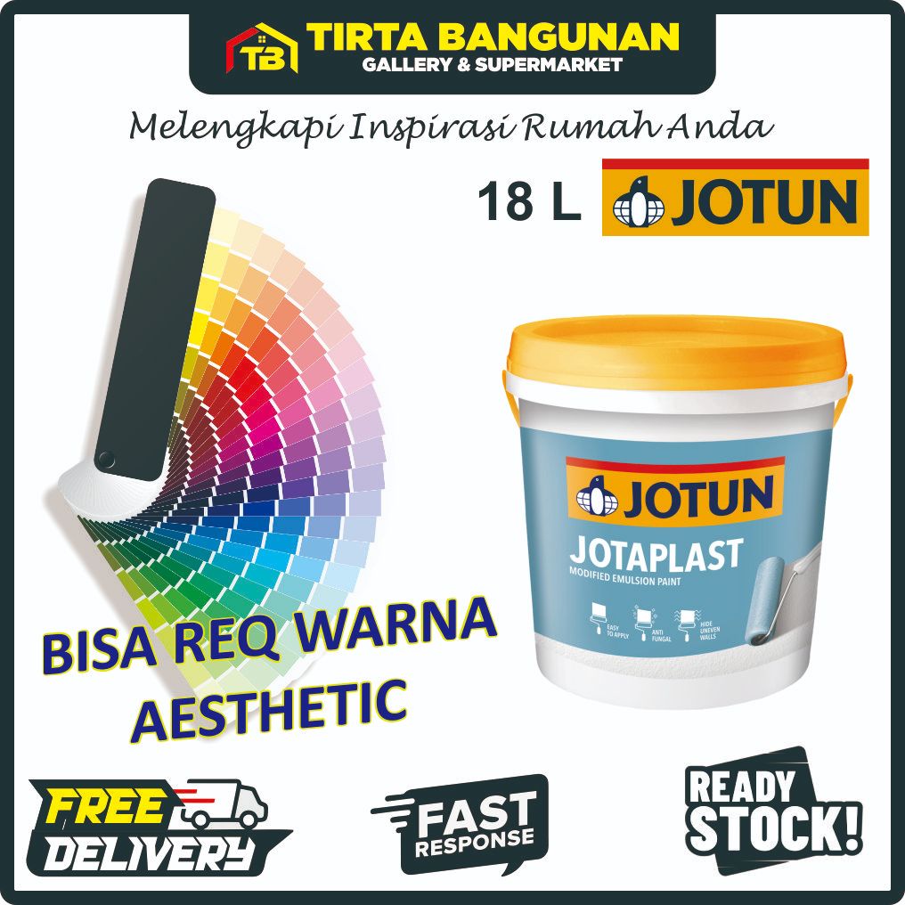 CAT TEMBOK JOTUN JOTAPLAST 18 LITER BISA PILIH WARNA