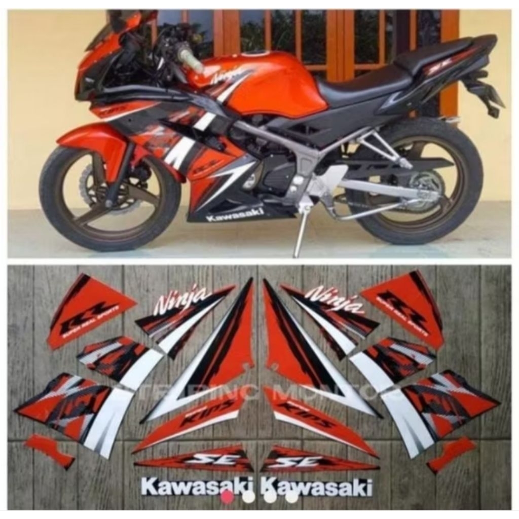 STRIPING STIKER LIS BODY KAWASAKI NINJA RR SE 2014 FUL SET BODY MOROR KUWALITAS ORI NINJA RR 2014 SE