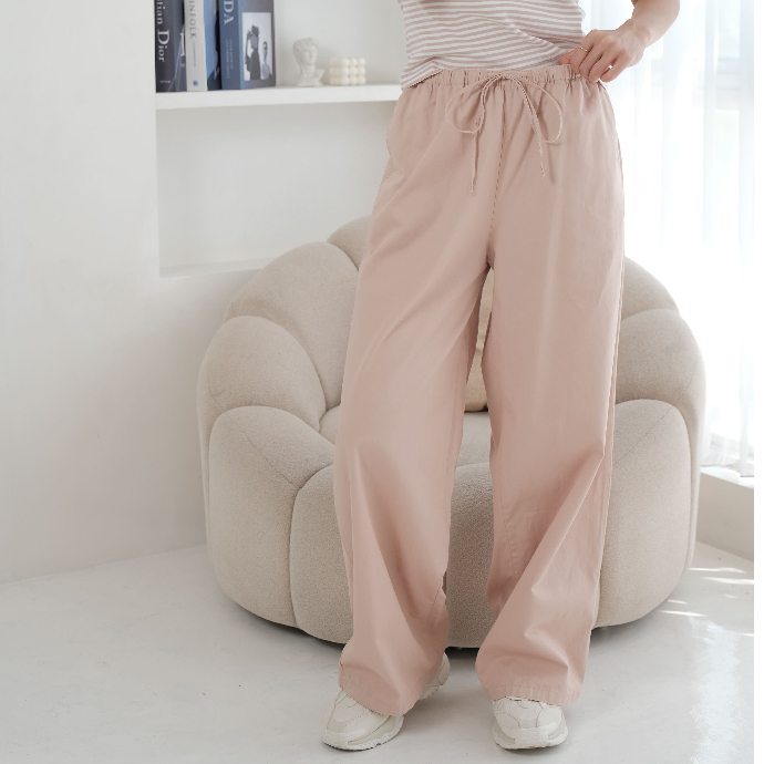 RILLEY - Celana Kulot Valerie |  Kulot Wanita High Waist Bahan Katun Tebal & Ringan