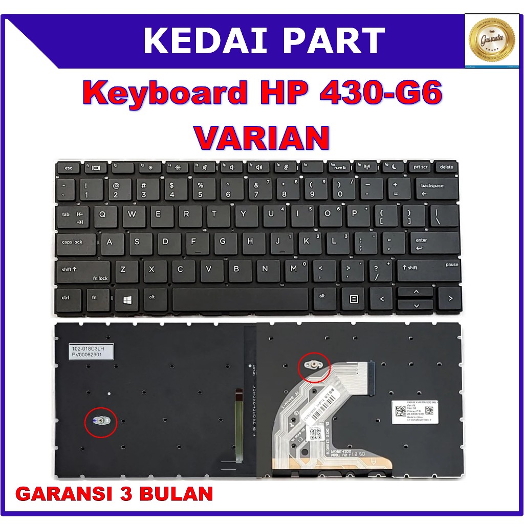 Keyboard Hp Probook 430-G6 430 G6 430-G7 430 G7 435-G6 Backlight Backlite Backlit