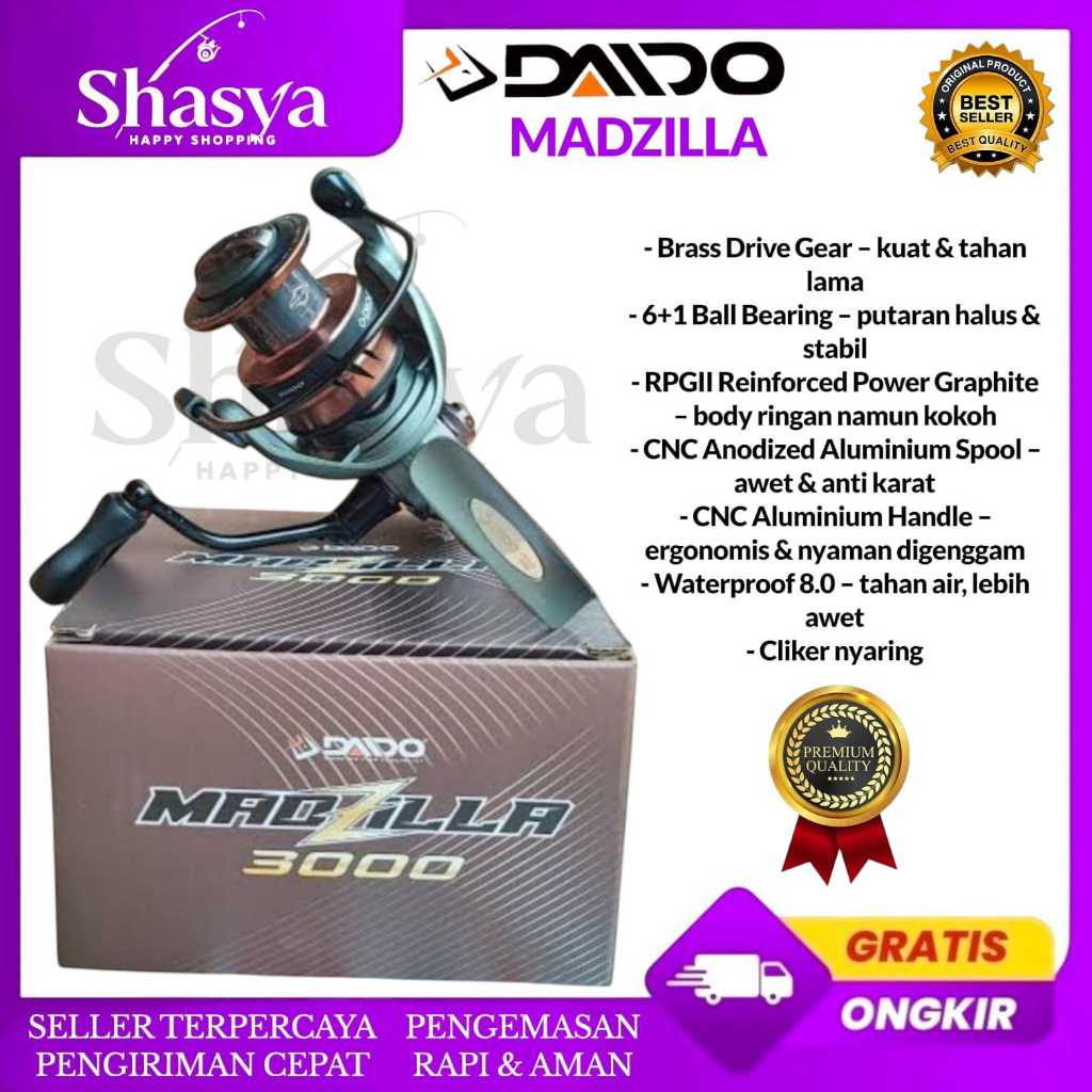 Reel Daido Madzilla Power Handel - Reel Kuat & Handal
