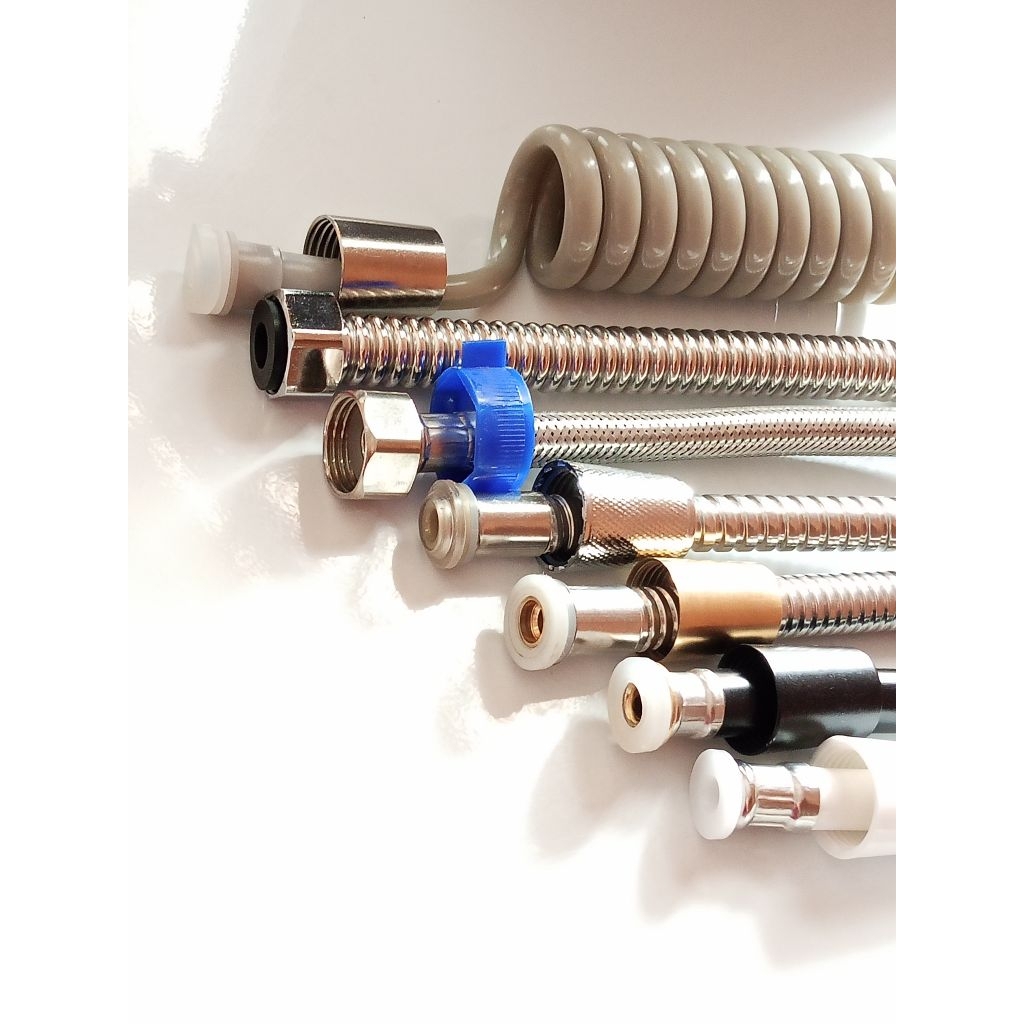 HARGA GROSIR Selang Shower Spiral , Slang Kloset Water Heater Wastafel kran panas dingin 1.2 1.5 Met