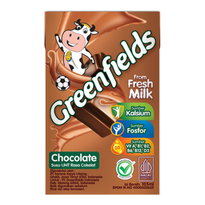 Greenfields Susu UHT Cokelat Kotak 105 ml