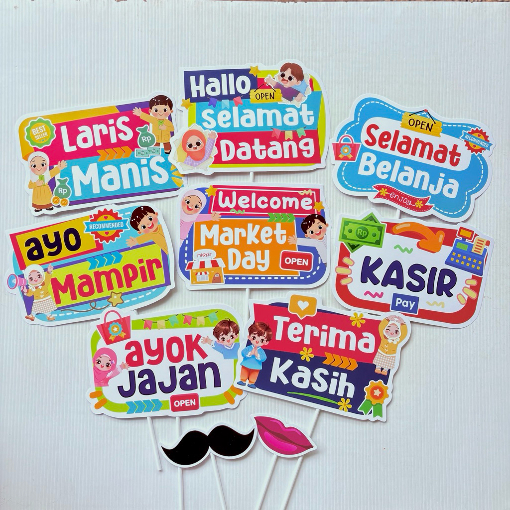 DEKORASI HAPPY MUSLIM MARKET DAY PROPS PHOTOBOOTH