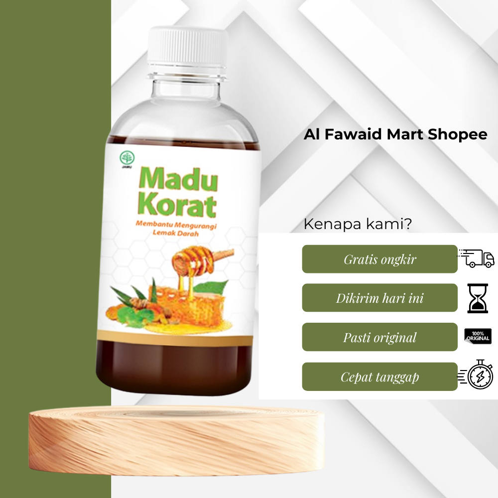Madu Korat – Obat Herbal Penurun Kolesterol, Asam Urat, dan Tekanan Darah Tinggi Asli Original