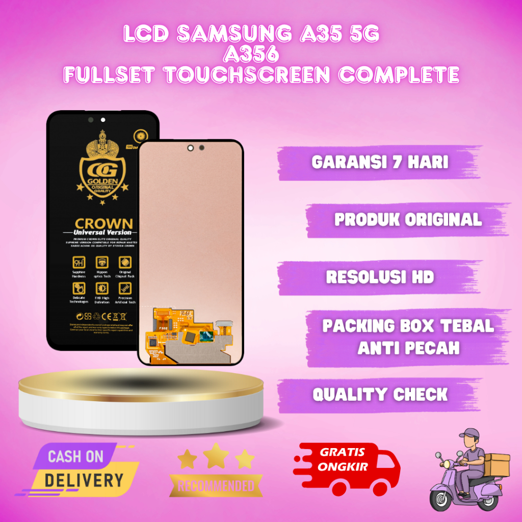 LCD SAMSUNG A35 5G / (SAMSUNG GALAXY A35 5G / A55 5G) / A356 / A556 TOUCHSCREEN FULLSET COMPLETE ORI