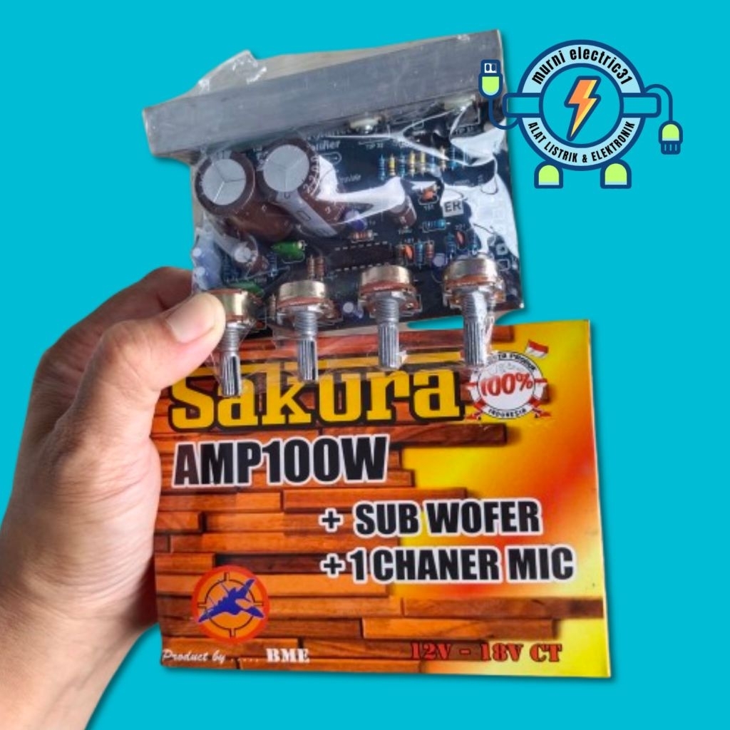 kit driver power 100 watt SUBWOOFER SAKURA 12v - 18v CT