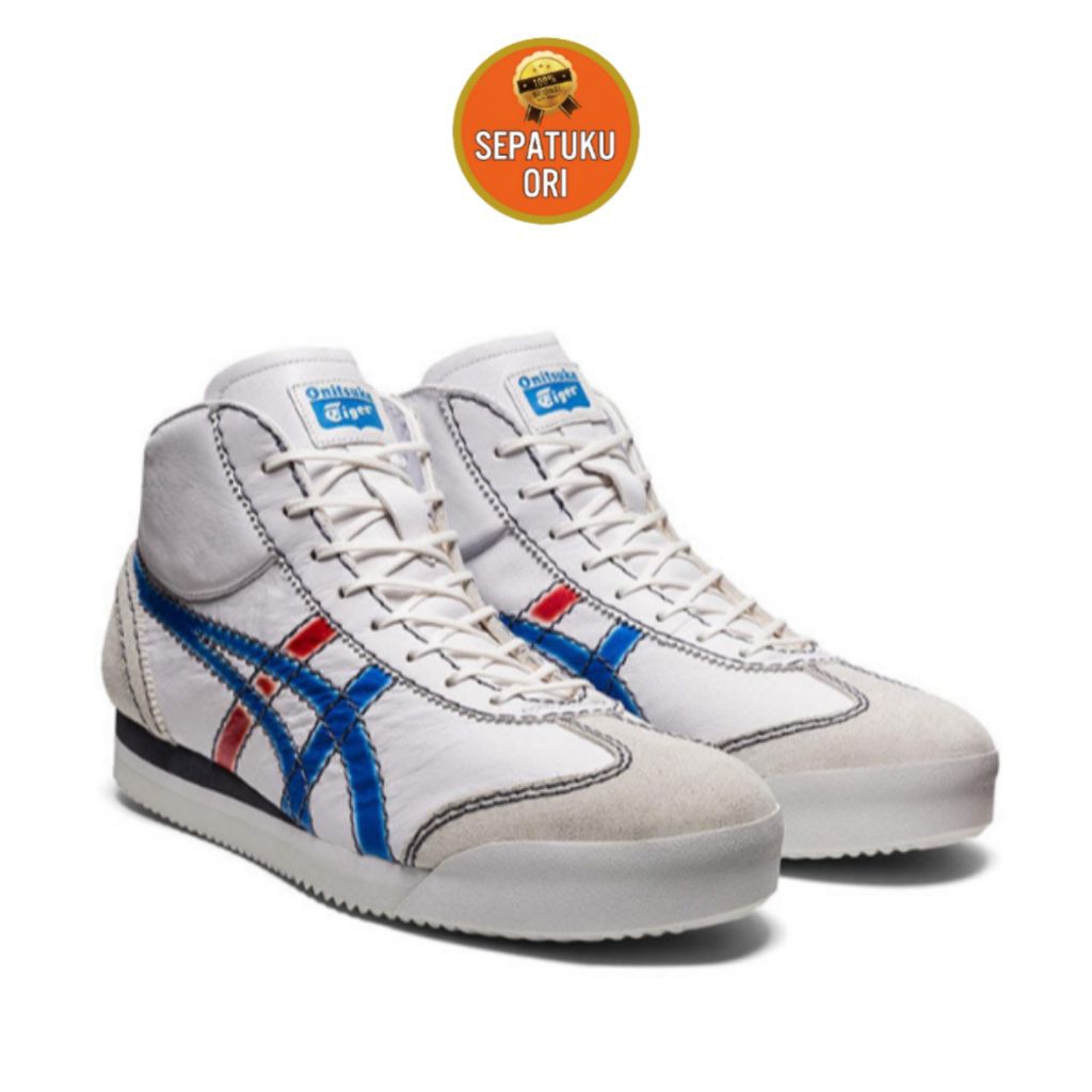 SEPATU UNISEX (37/23cm) ONITSUKA MEXICO 66 SD M PF WHITE DIRECTOIRE BLUE ORIGINAL [1183B530-102]
