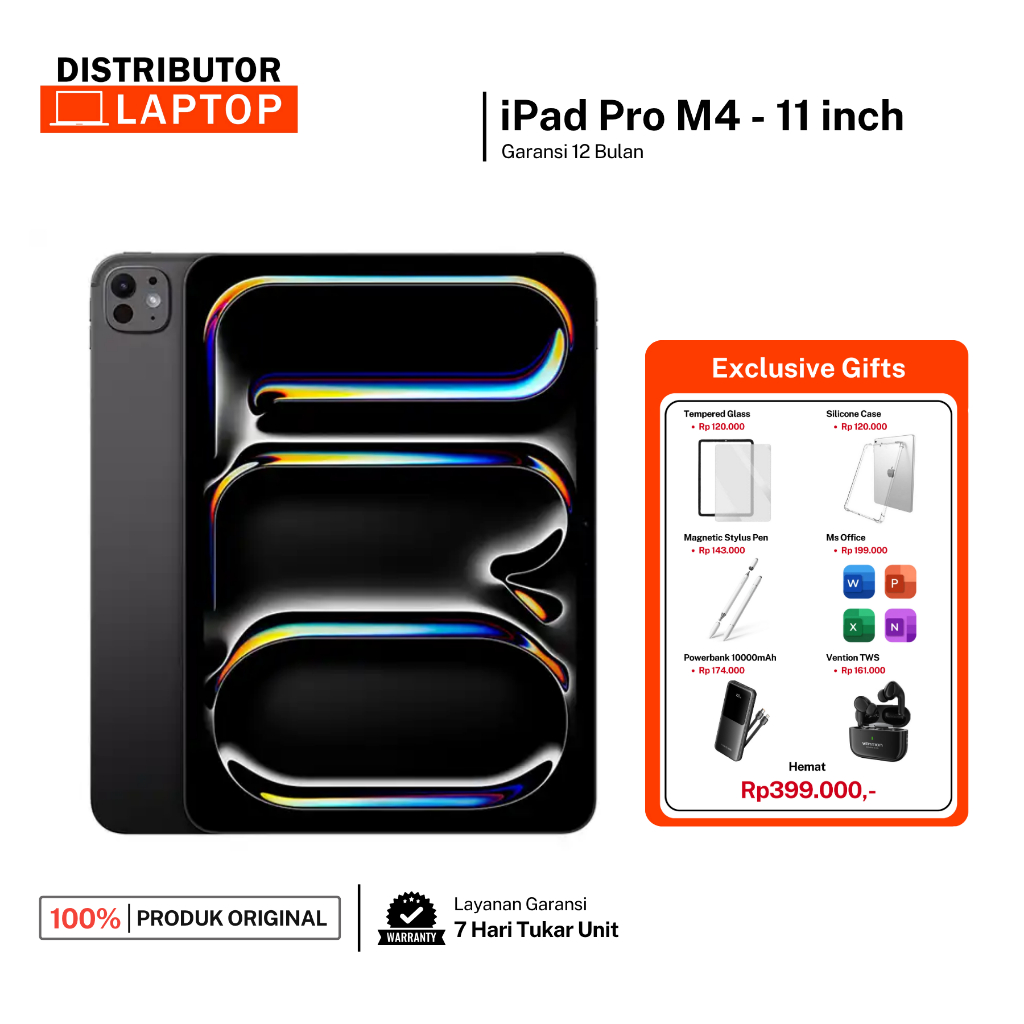Exclusive Gifts - 𝐢𝐏𝐚𝐝 Pro M4 11 inch 2024 [ 512GB / 256GB ] WiFi Only