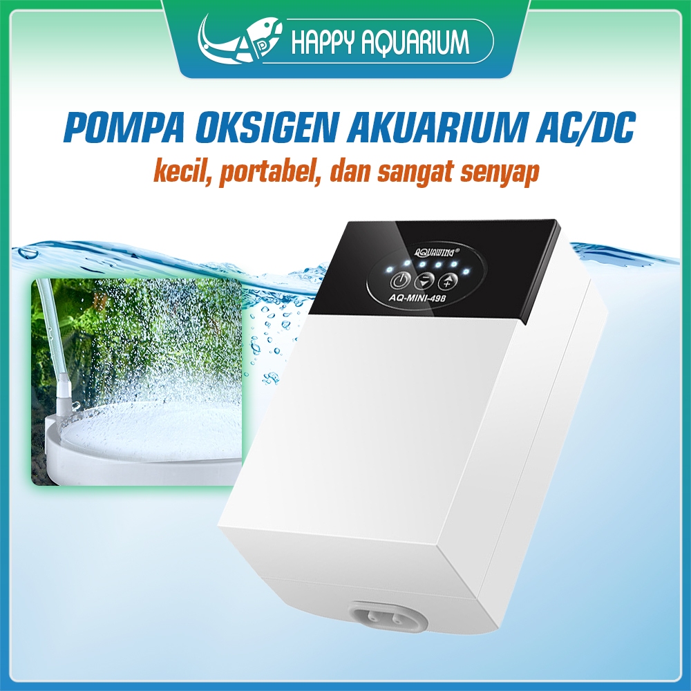 USB Air pump 3L/min Aerator Aquarium AQUARIUM SILENT AERATOR AIR PUMP AQ-MINI USB 1 2 LUBANG MANCING