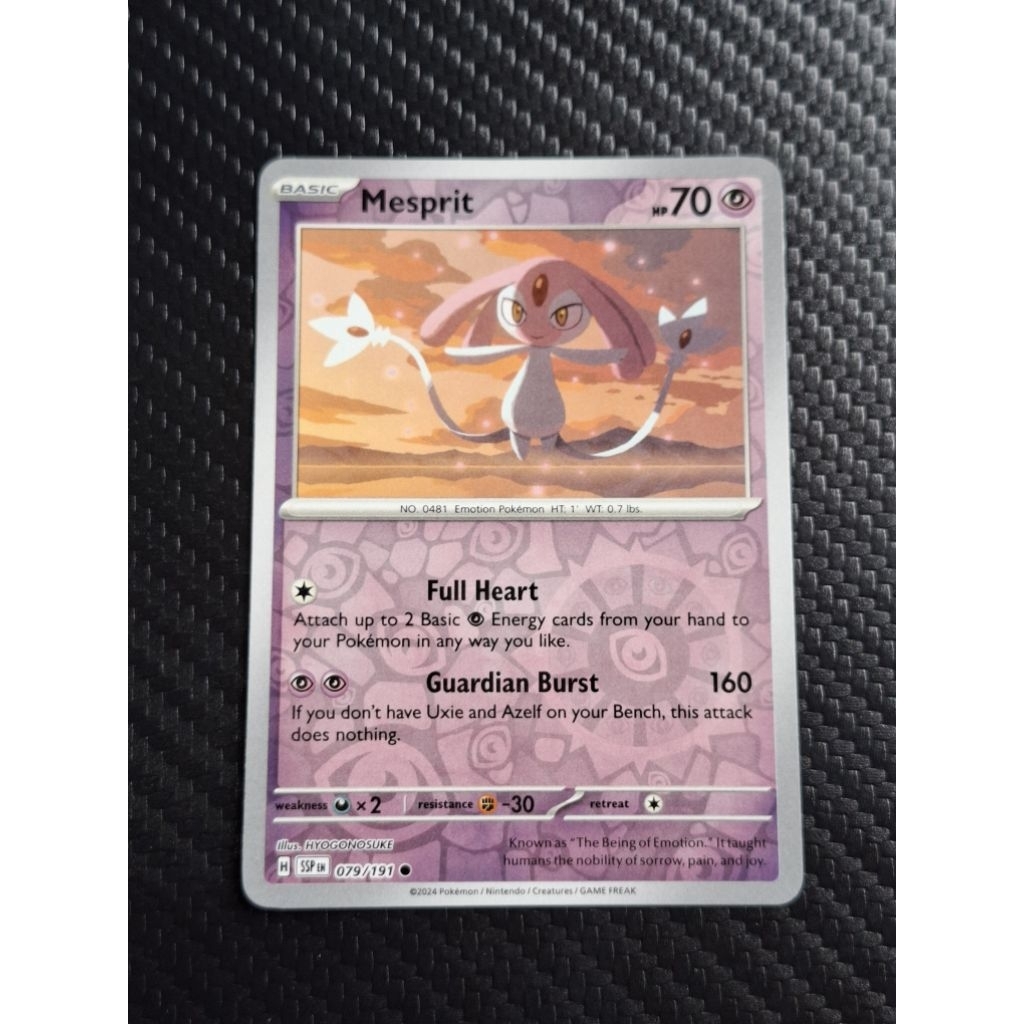 kartu pokemon original holo reverse Mesprit ssp 079/191