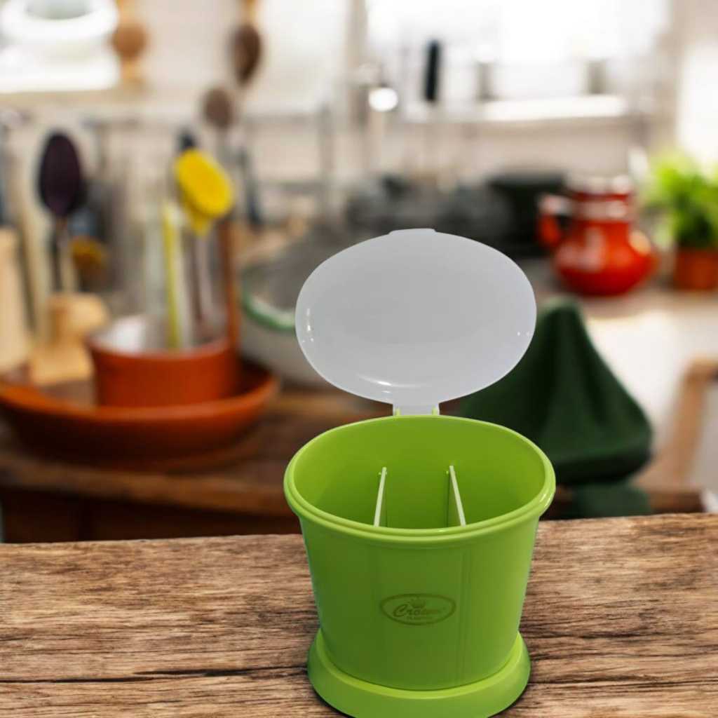 TEMPAT SENDOK TUTUP OVALIO / WADAH SENDOK GARPU TUTUP