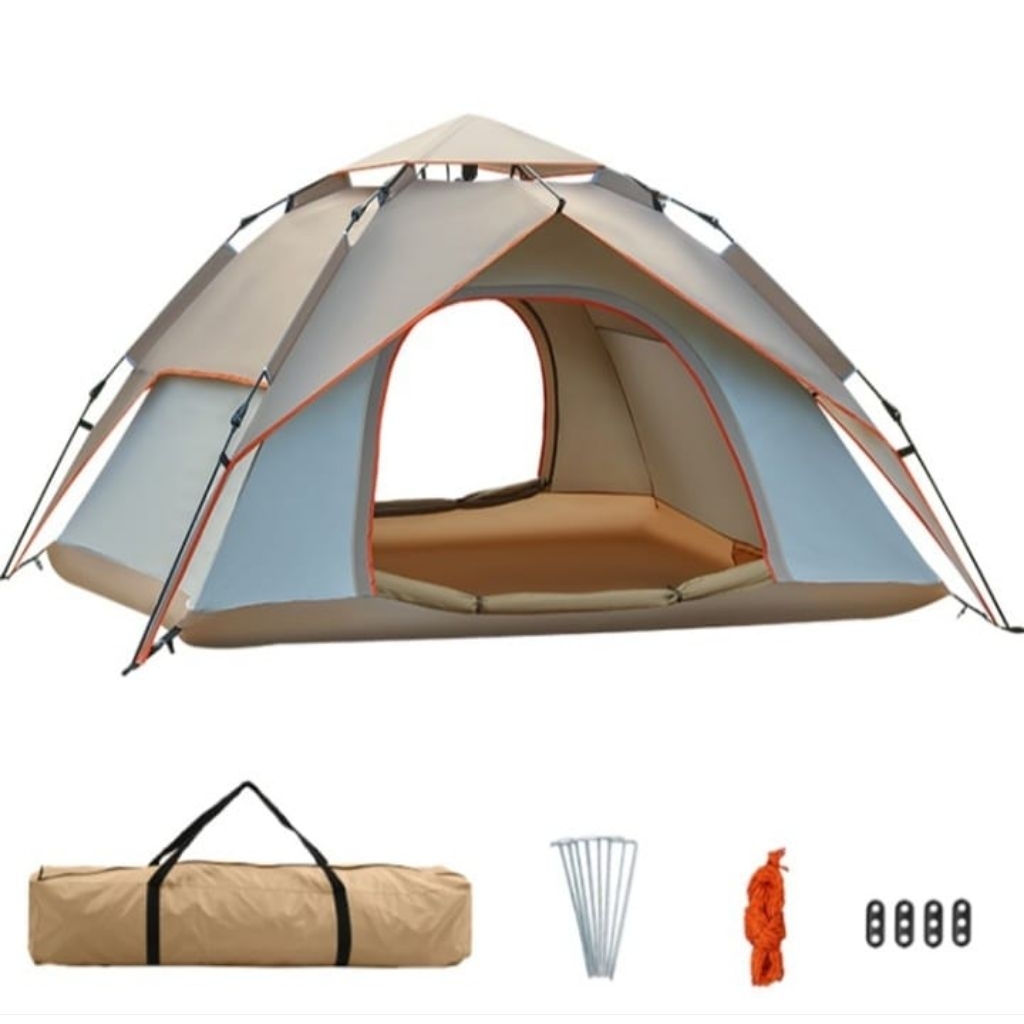 Tenda camping kapasitas 4 orang double layer