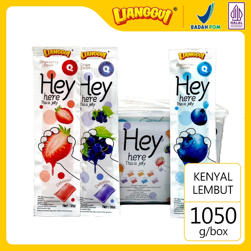 LIANGGUI Jelly Hey Jeli Rasa Buah Satuan / Jelly Hey