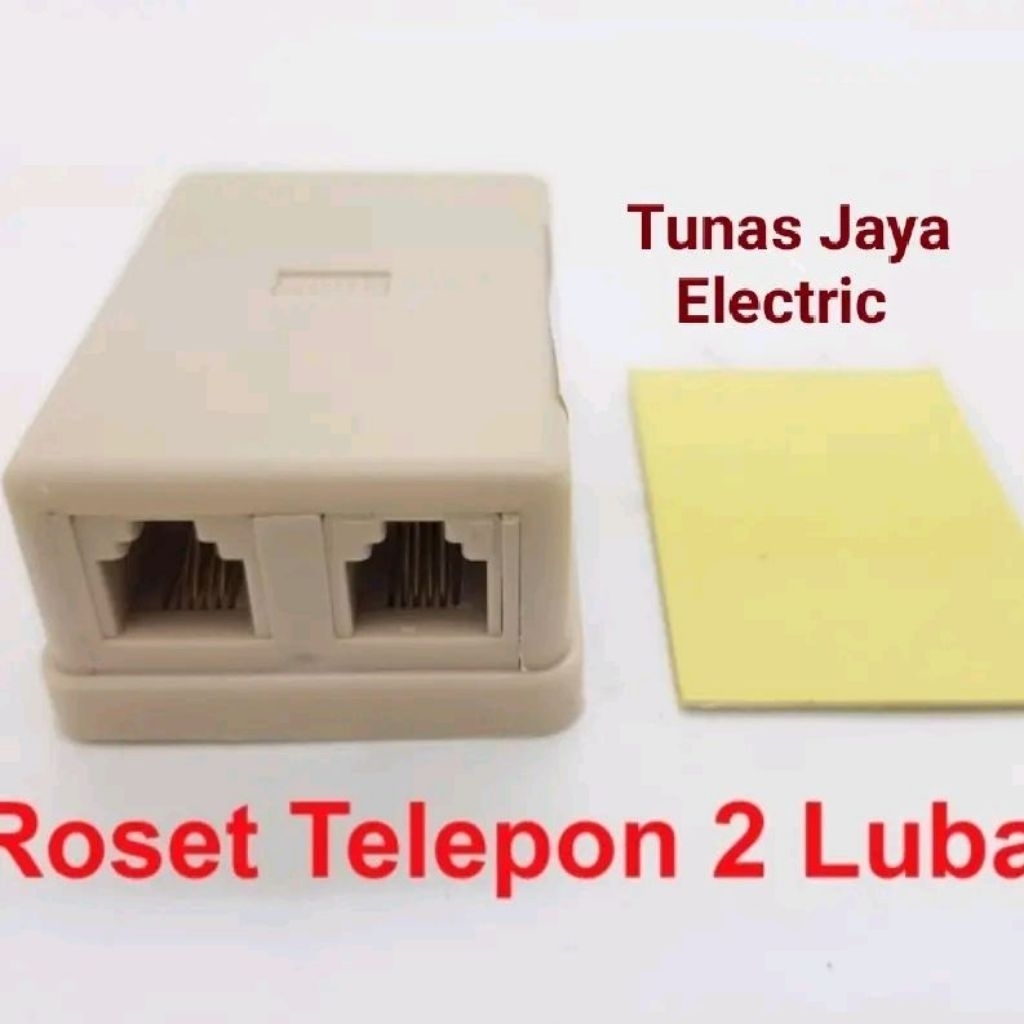 Terminal / Roset Telepon RJ-11 2 Port
