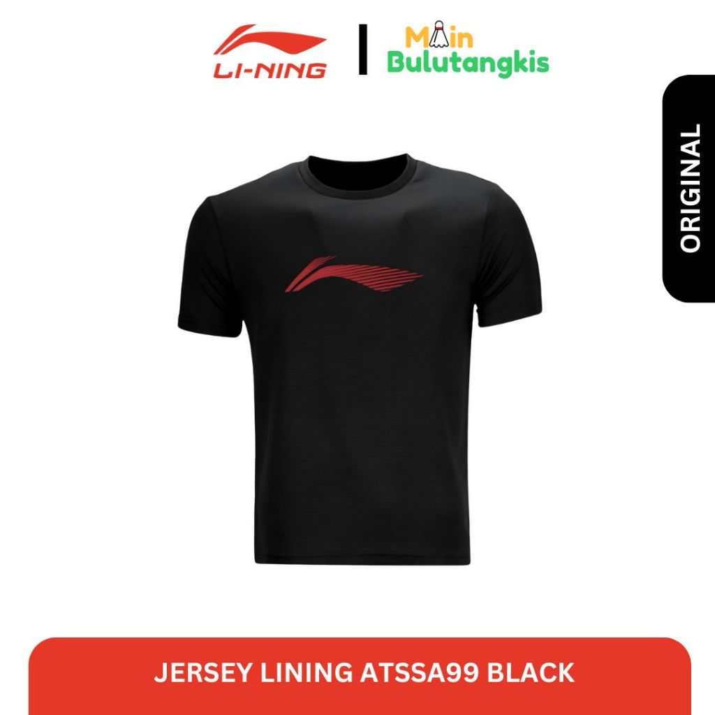 Jersey Badminton Lining 2025 ATSSA99 Black Original