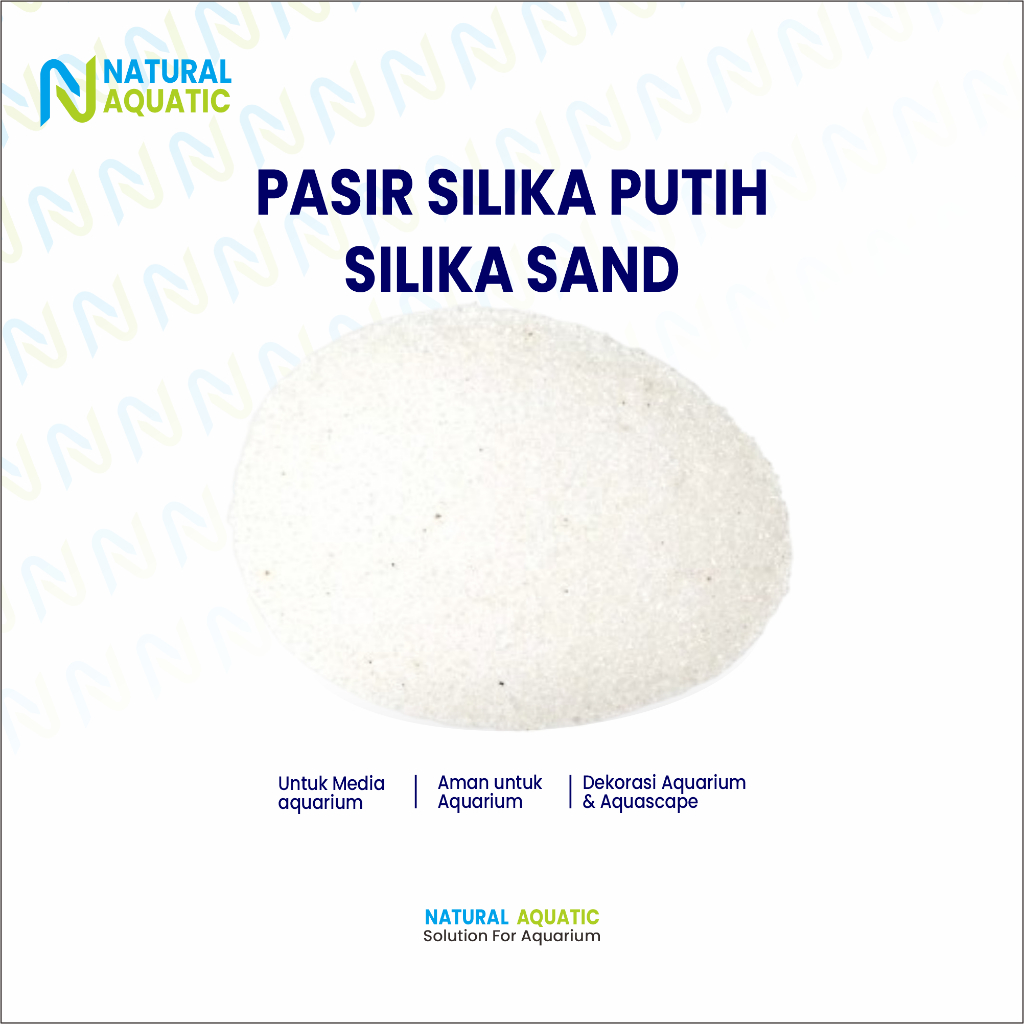 Pasir Silika Putih Sand | Silika Sand | Pasir Silika Putih Aquarium Aquascape - 500 Gram