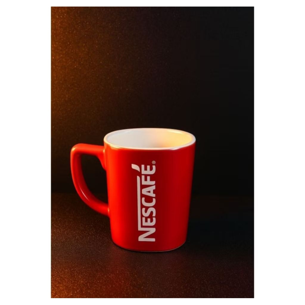 Mug Gelas Nescafe Merah