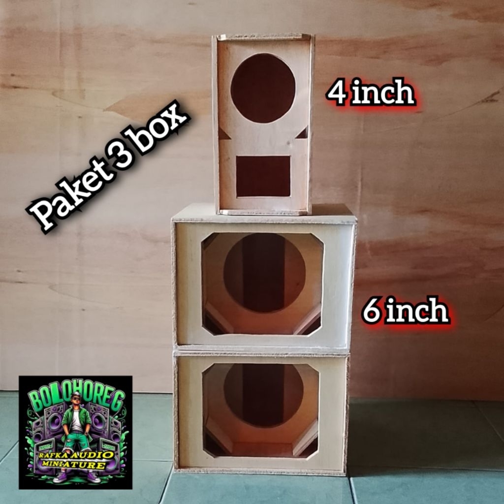 paket box parathel 6 inch + middle