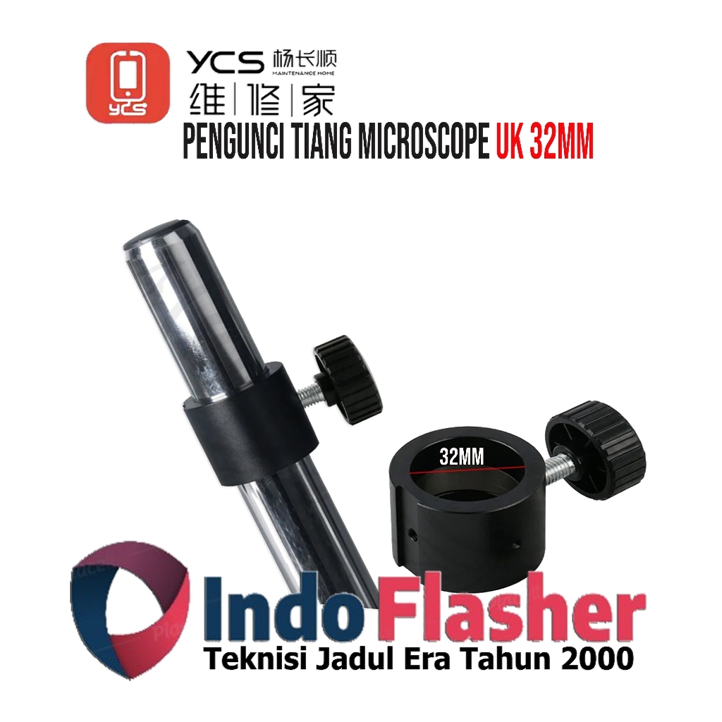 Pole Holder Microscope 32mm - Stand Penahan Tiang Mikroskop 32mm - Pemaham Stand Tiang Microscope