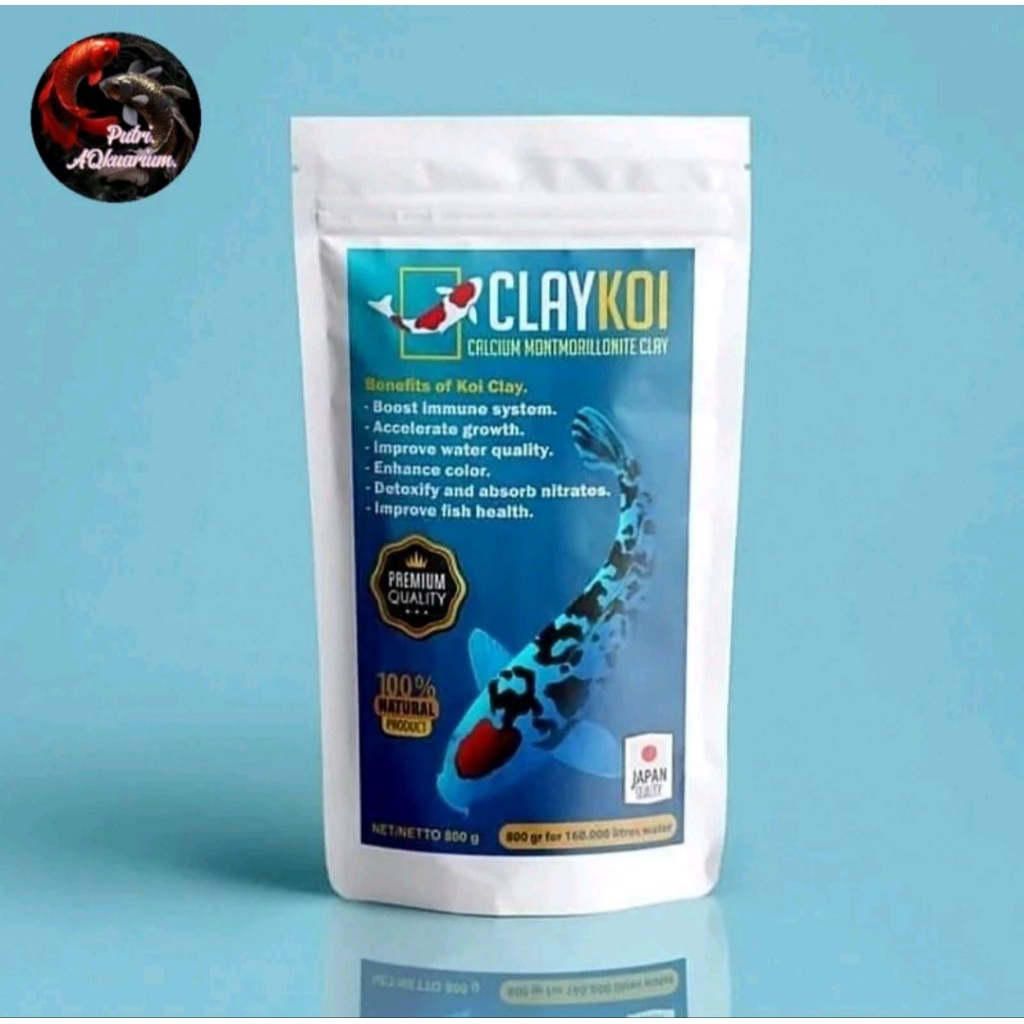 Clay Koi ClayKoi Calcium Montmorillonite Clay Penjernih Kolam Koi penjernih Akuarium
