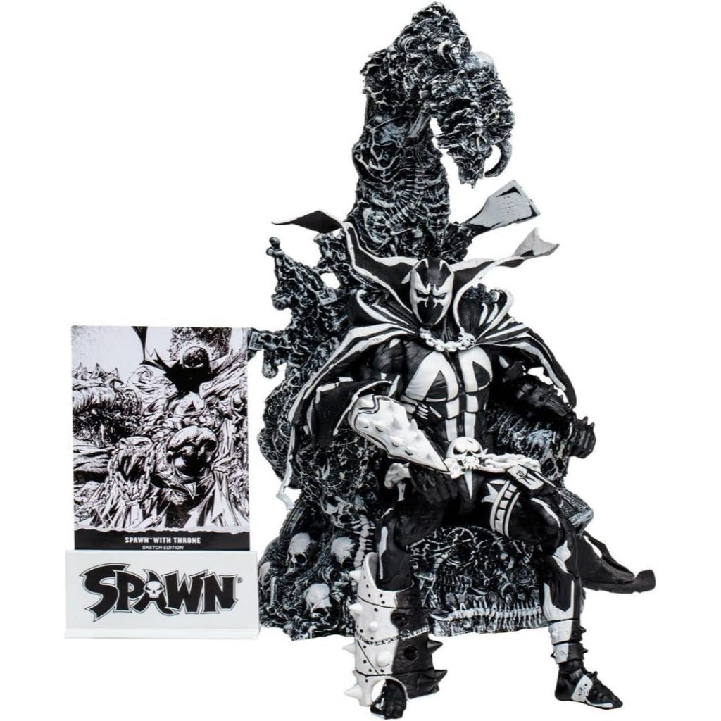 McFarlane Toys Spawn with Throne Sketch Edition SDCC 2023 Exclusive Action Figure Set