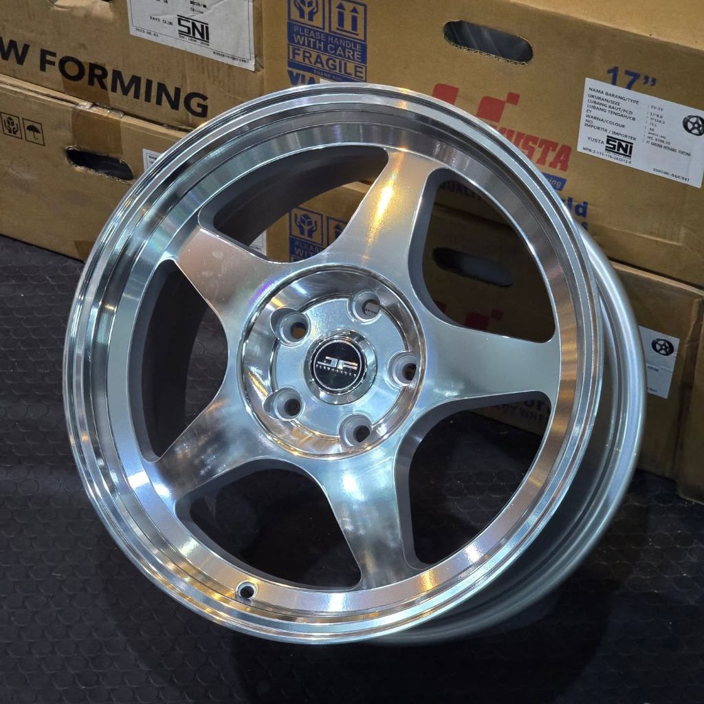 velg samlong jf luxury r17 lebar 8,5 et 38 velg mobil ring 17 velg racing r17 untuk mobil Innova Reb