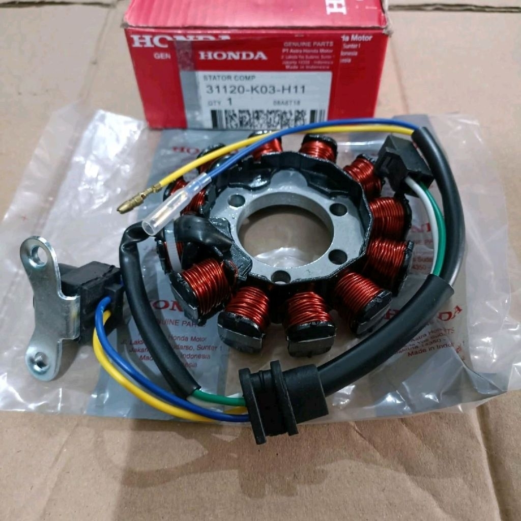 Spul Assy Set Fullser Kaki 4 K03 Motor Honda Revo Fit FI Injection