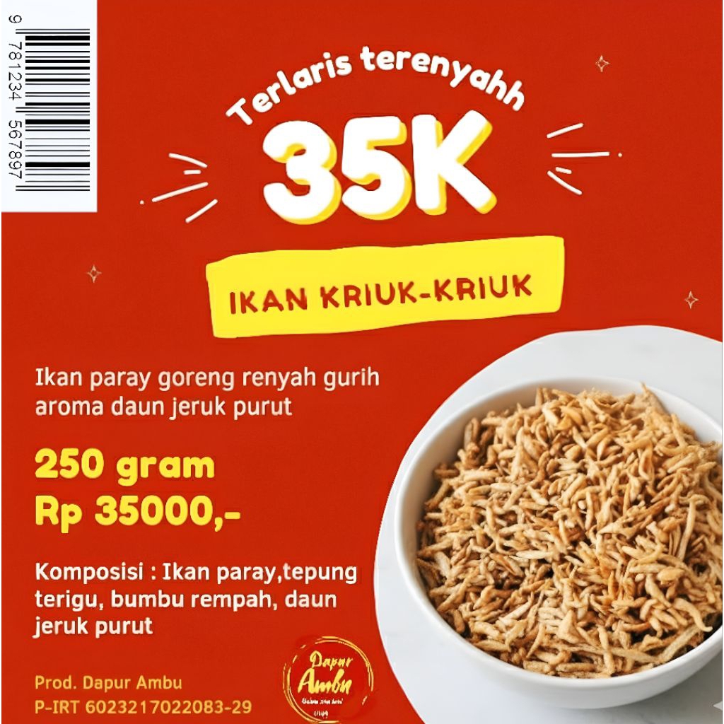 Ikan kriuk-kriuk ikan goreng wader bumbu rempah