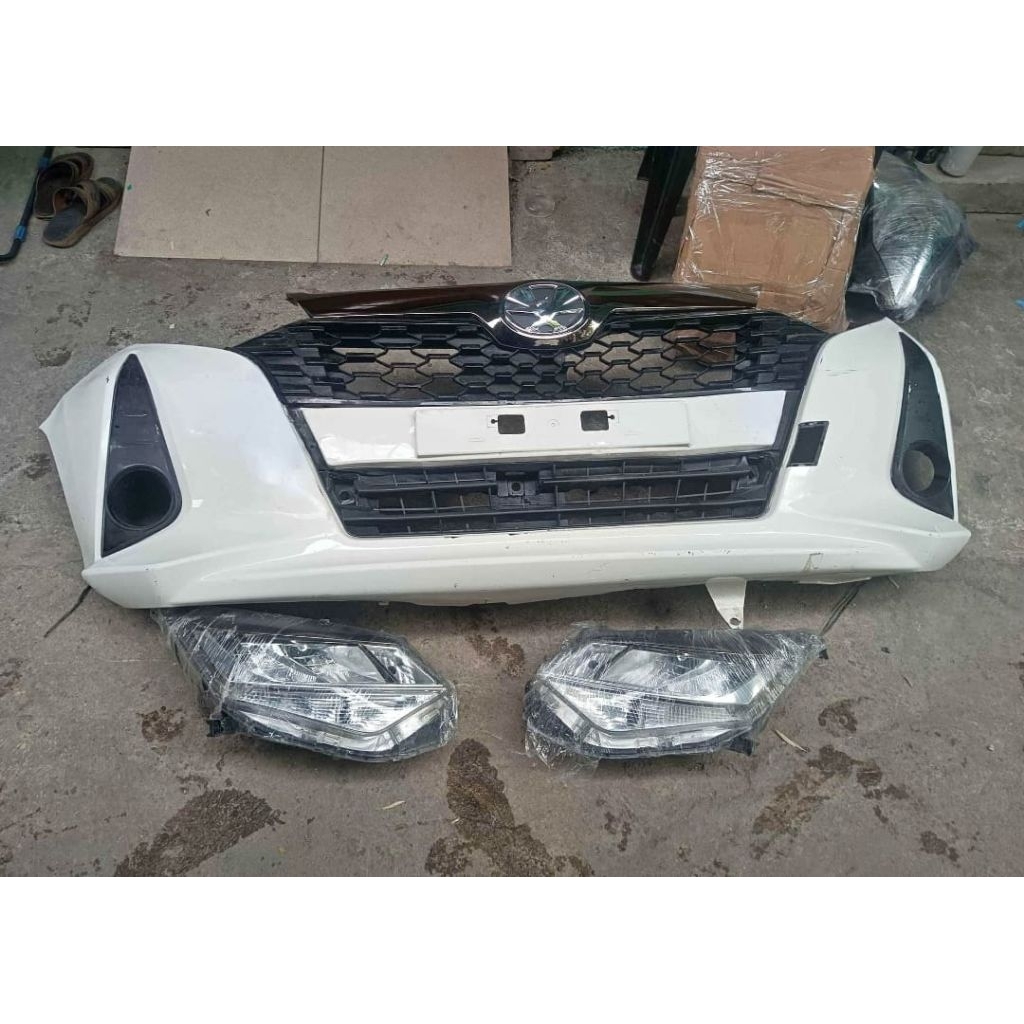 bumper bemper depan calya 2022 2023 original copotan fullset lampu
