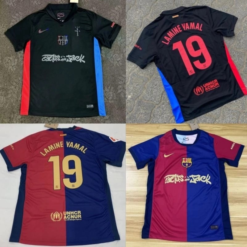 ( FANS ) BARCAA HOME TRAVIS SCOOT 2025/2026 JERSEY BAJU BOLA FUTSAL HIGH QUALITY PRIA DEWASA