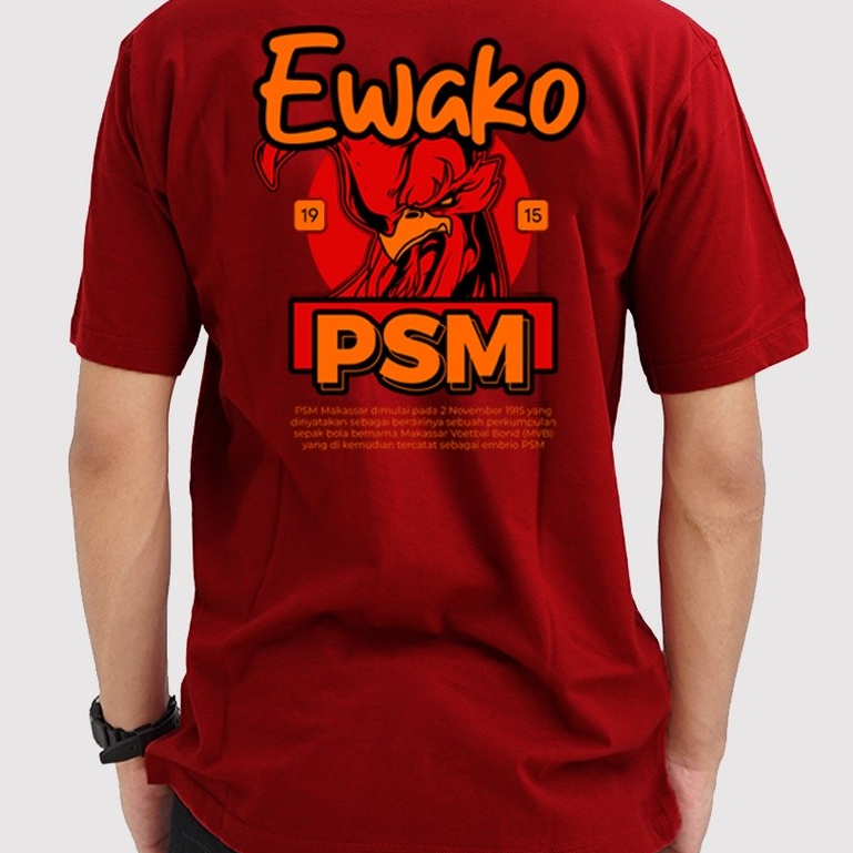Kaos PSM Makassar Edisi Ewako1915 / Baju PSM Makassar / Kaos Makassar / Tshirt PSM / Jersey PSM