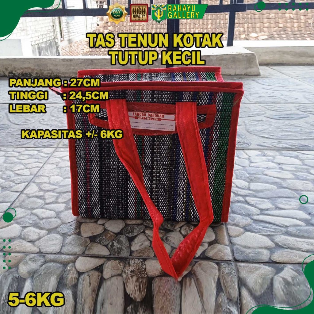 TAS TIKAR BUWOH - TAS TENUN HAJATAN - TAS TENUN KOTAK TUTUP KECIL