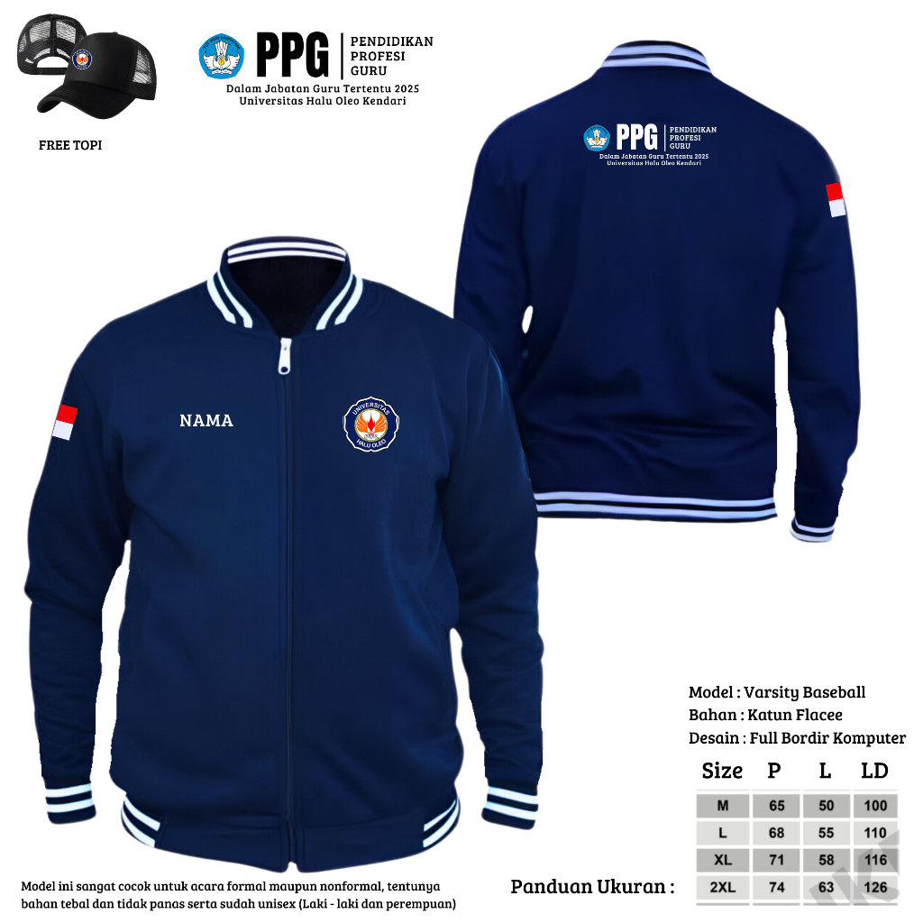 JAKET PPG UNIV. HALU OLEO GRATIS TOPI