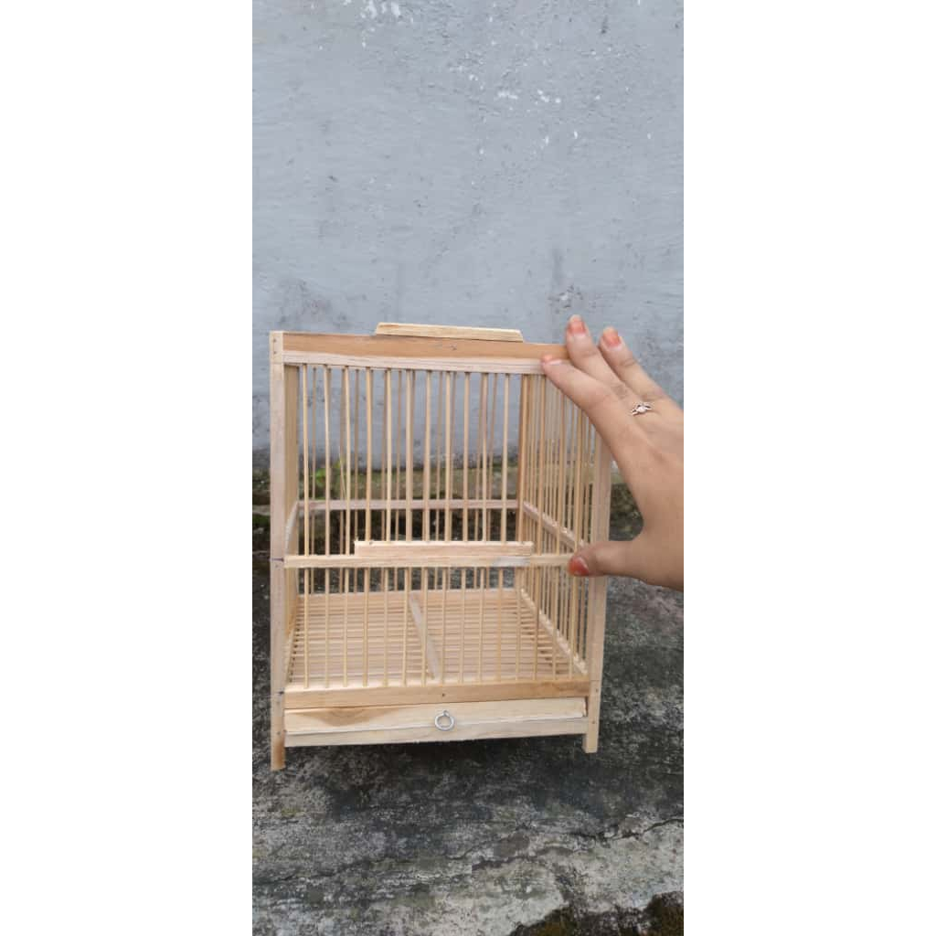 KANDANG KOTAK KAYU MURAH BURUNG KECIL PLECI SANGKAR HARIAN PLECI SIRTU CIPOH PRENJAK SOGON KONIN