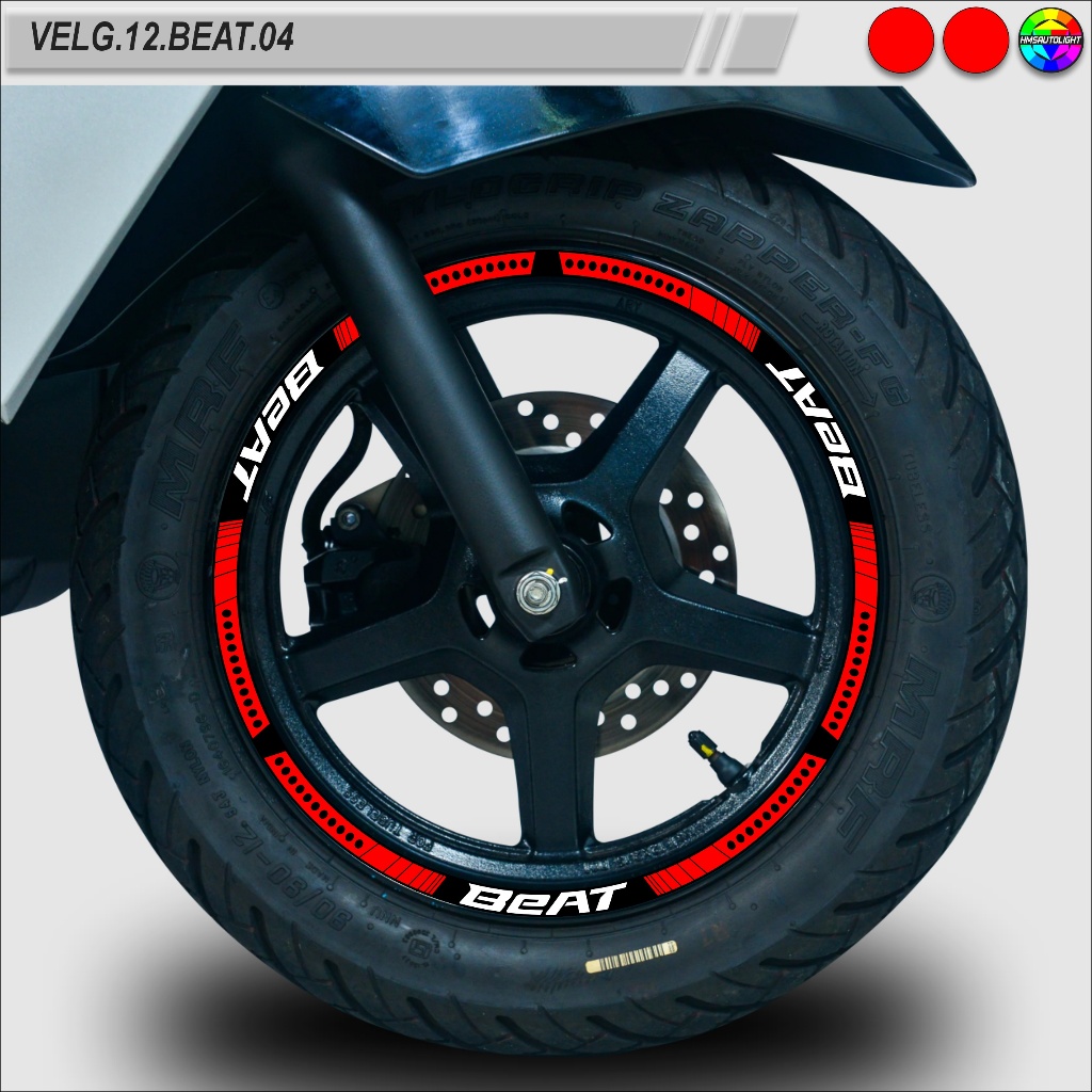 STICKER VARIASI VELG MOTOR SEMUA TYPE RING 12 BEAT VELG.12.BEAT.04